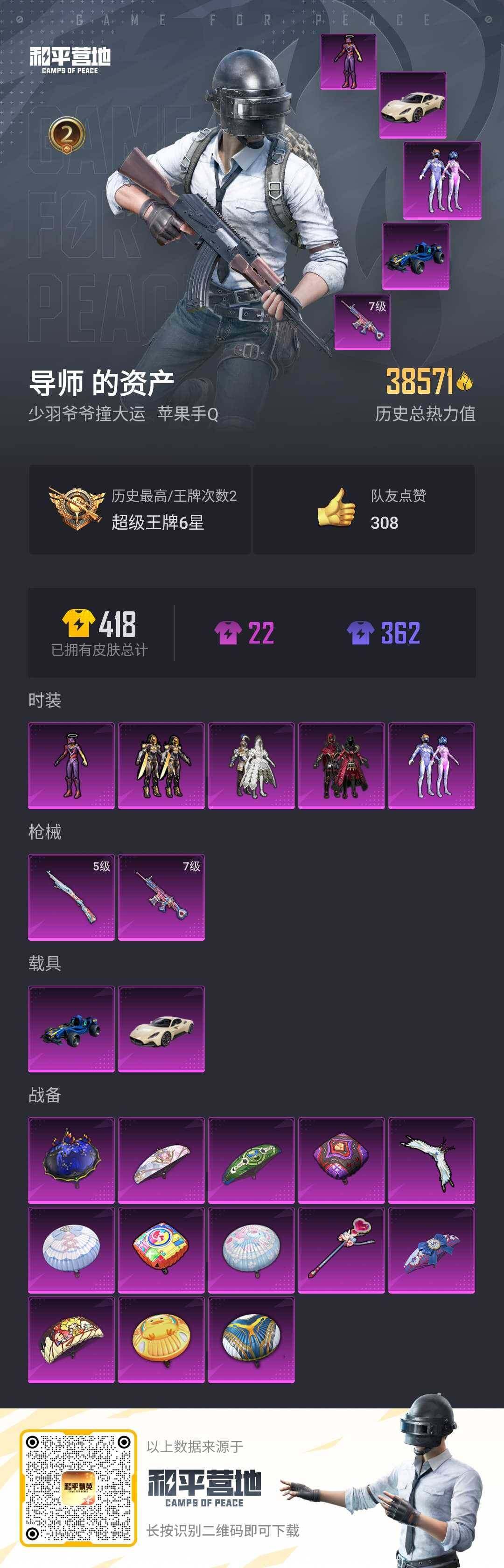 HPLX3272934和平精英账号详情图16 HPLX3272934和平精英账号详情图16