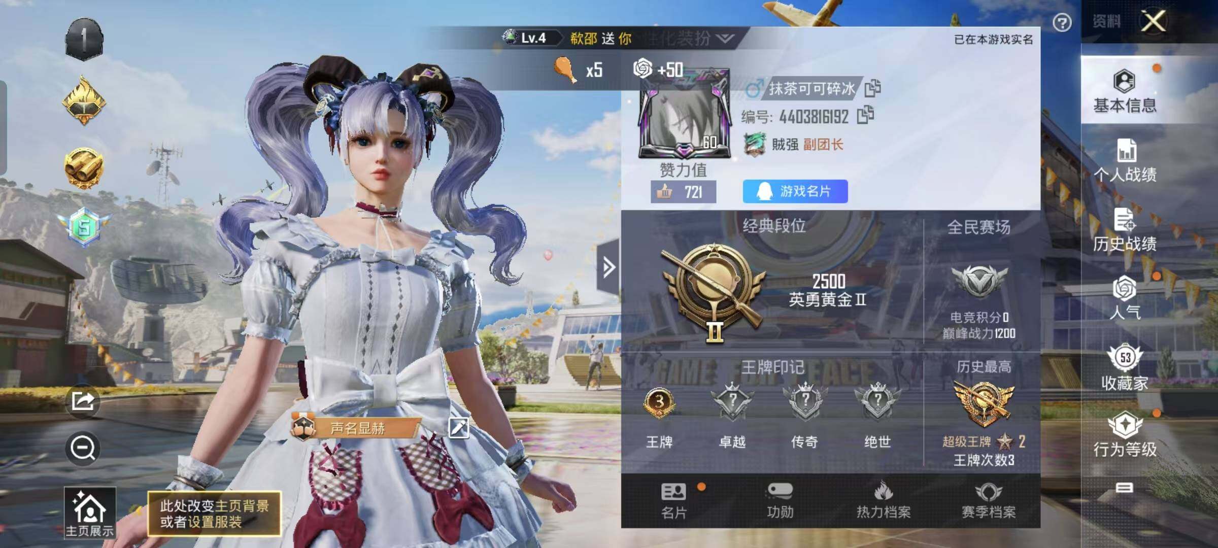HPYXS3288099和平精英账号详情图2