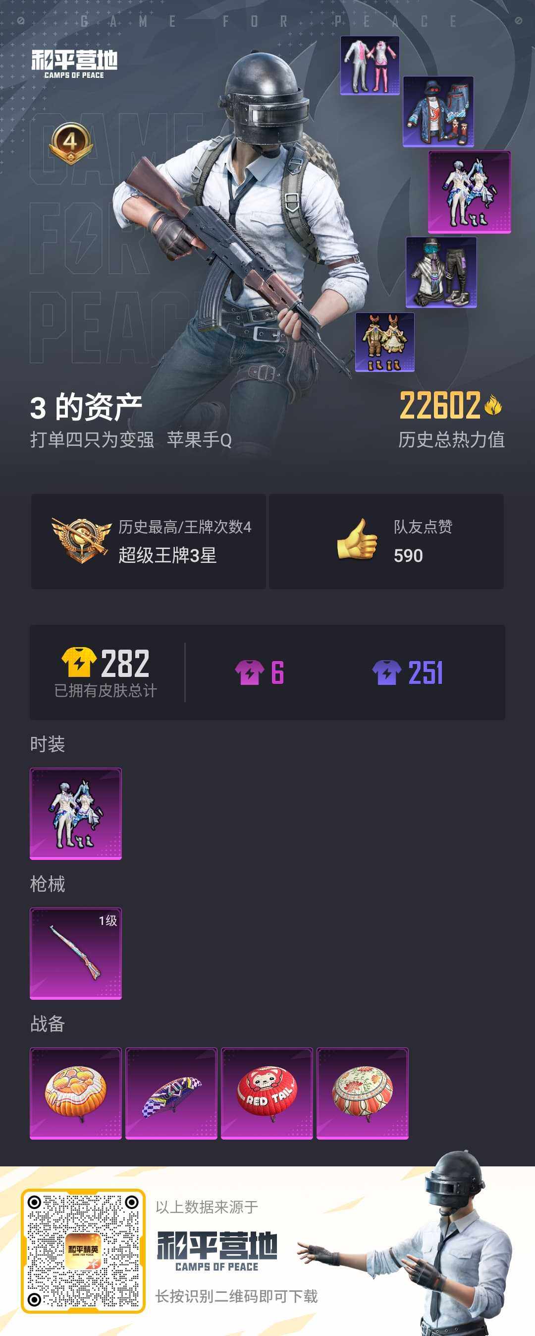 HPLX3274476和平精英账号详情图2 HPLX3274476和平精英账号详情图2