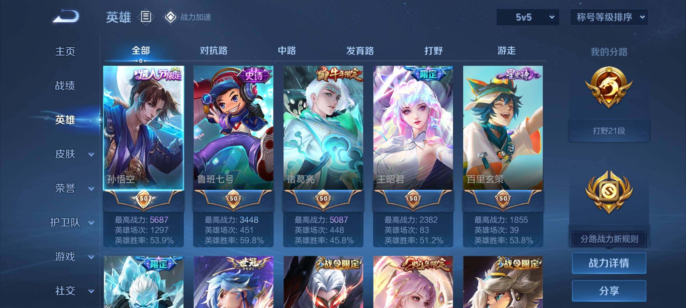 WZYXS3202790王者荣耀账号详情图3