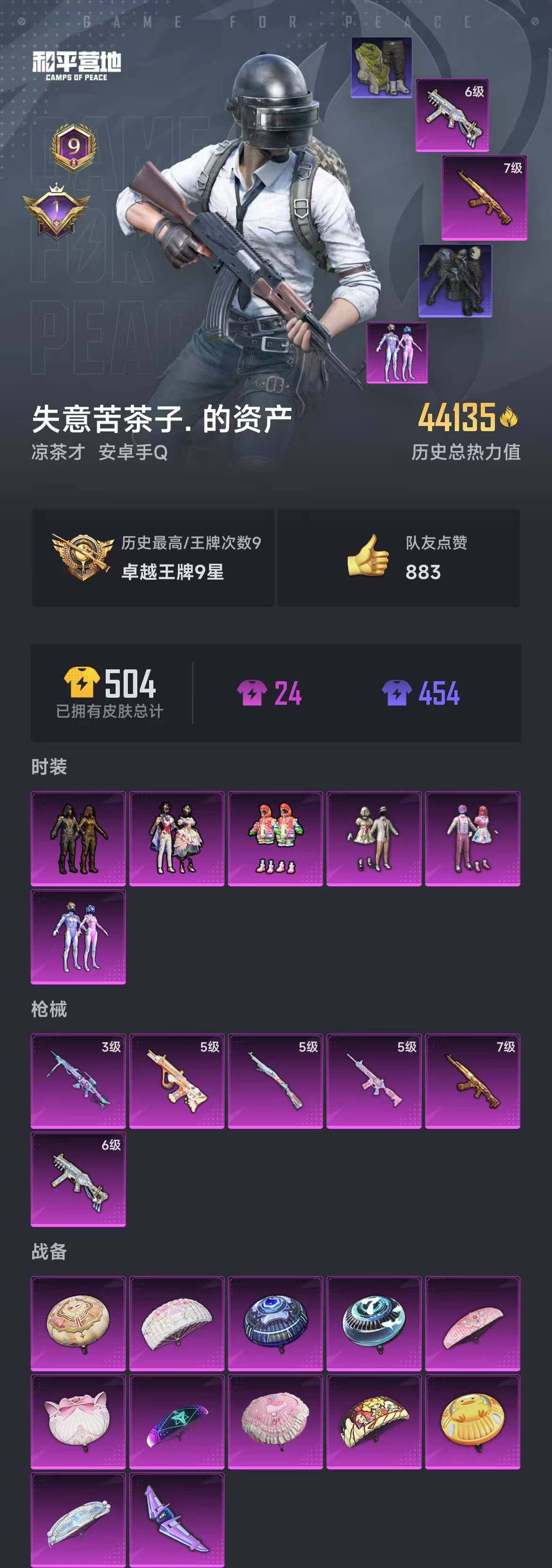 HPYXS3285491和平精英账号详情图4