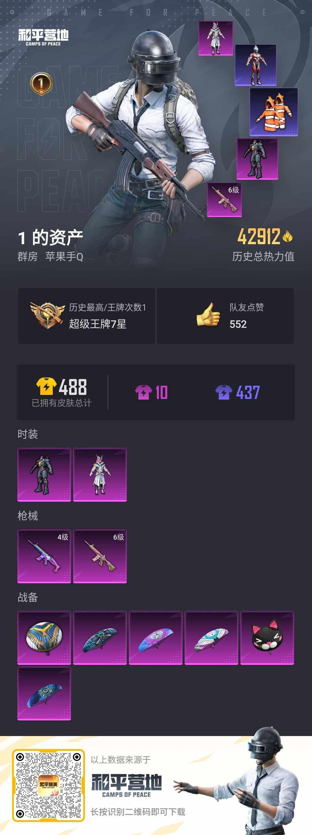 HPLE3275265和平精英账号详情图2 HPLE3275265和平精英账号详情图2