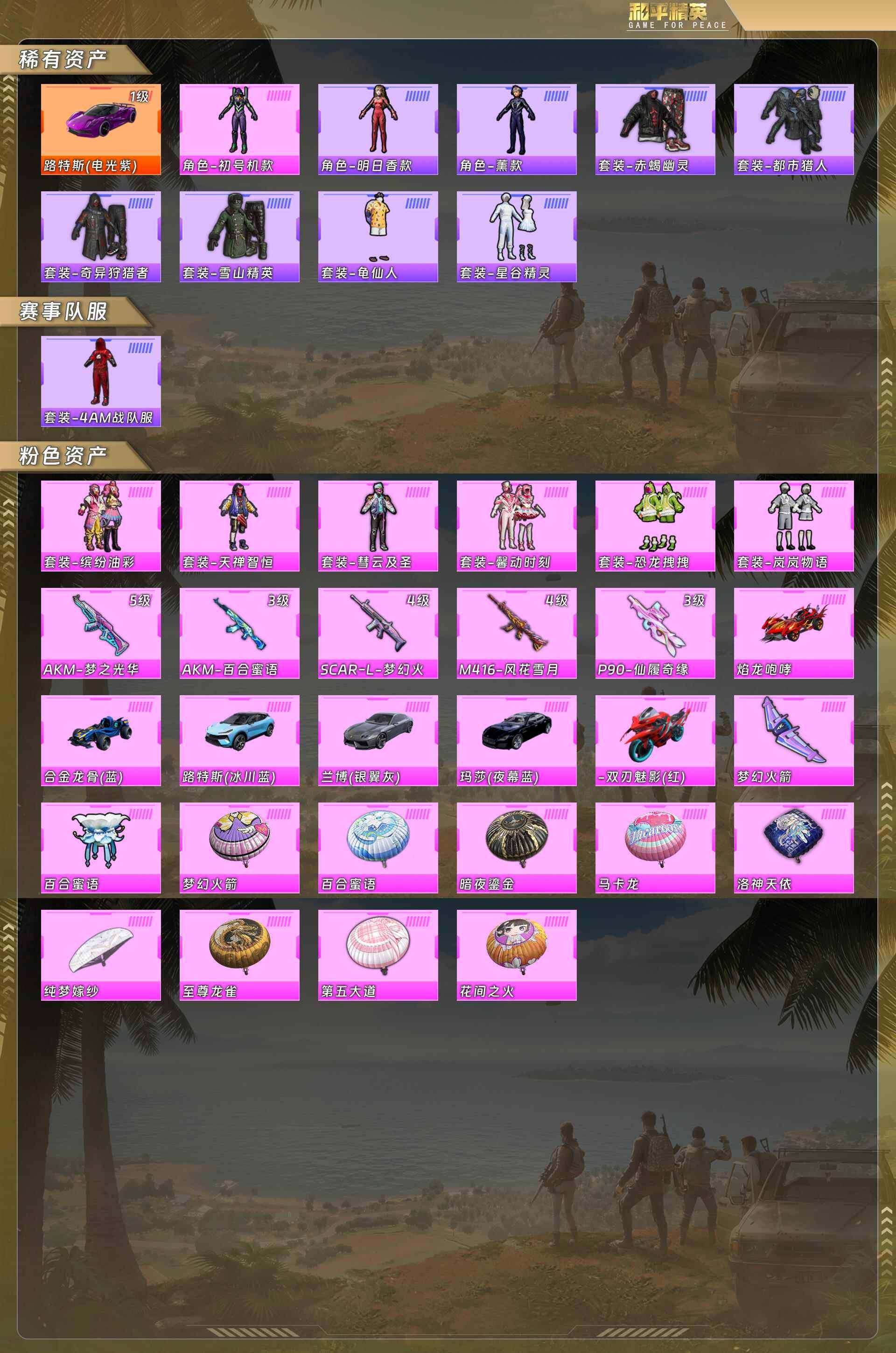 HPCMW4159732和平精英账号详情图5