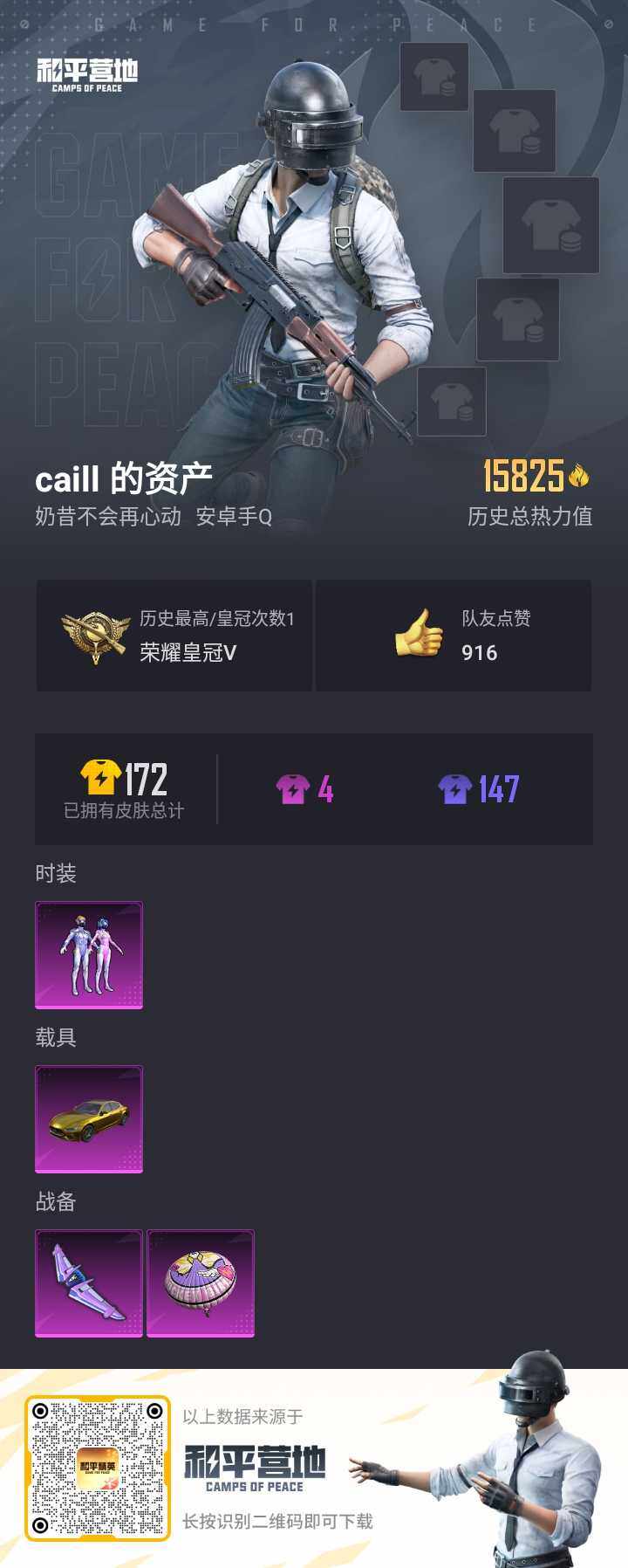 HPQM3275974和平精英账号详情图2