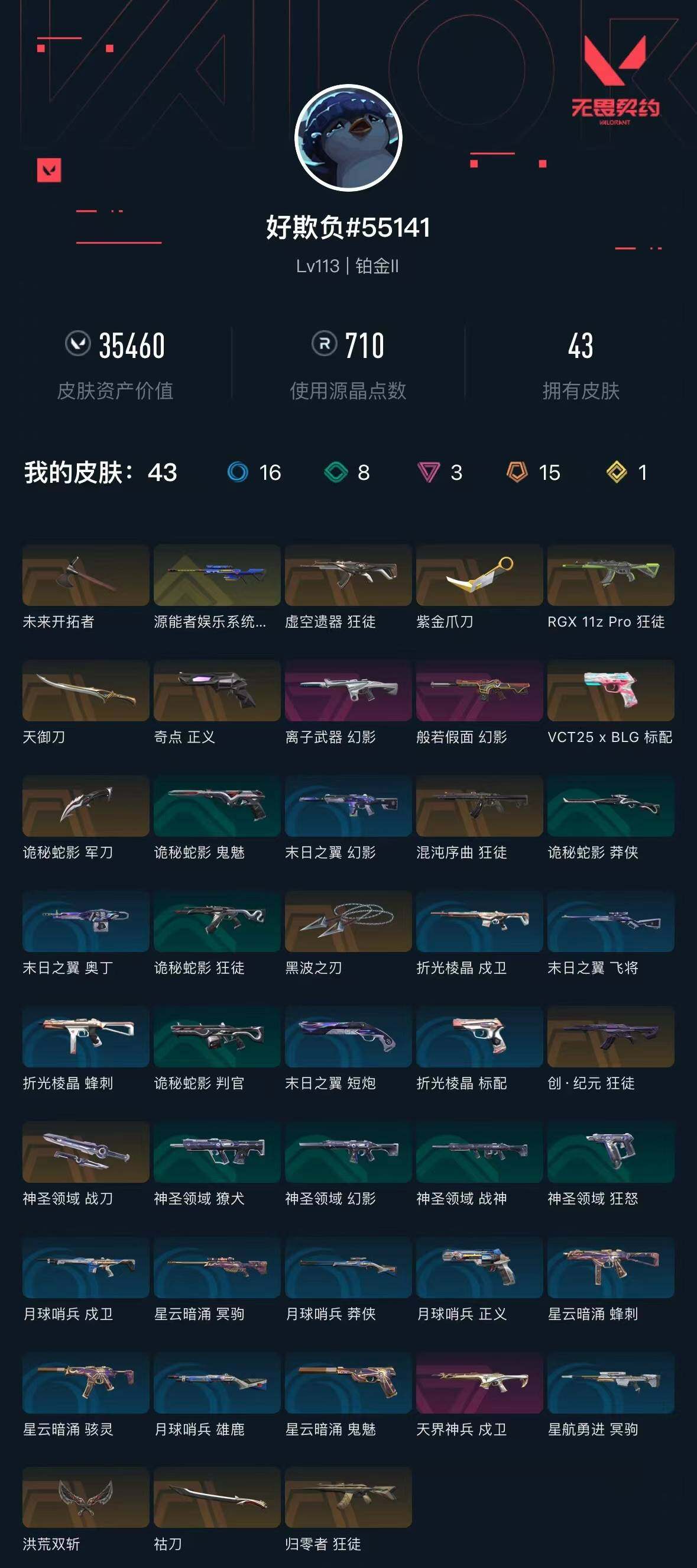 WWQXL36994无畏契约账号详情图5 WWQXL36994无畏契约账号详情图5