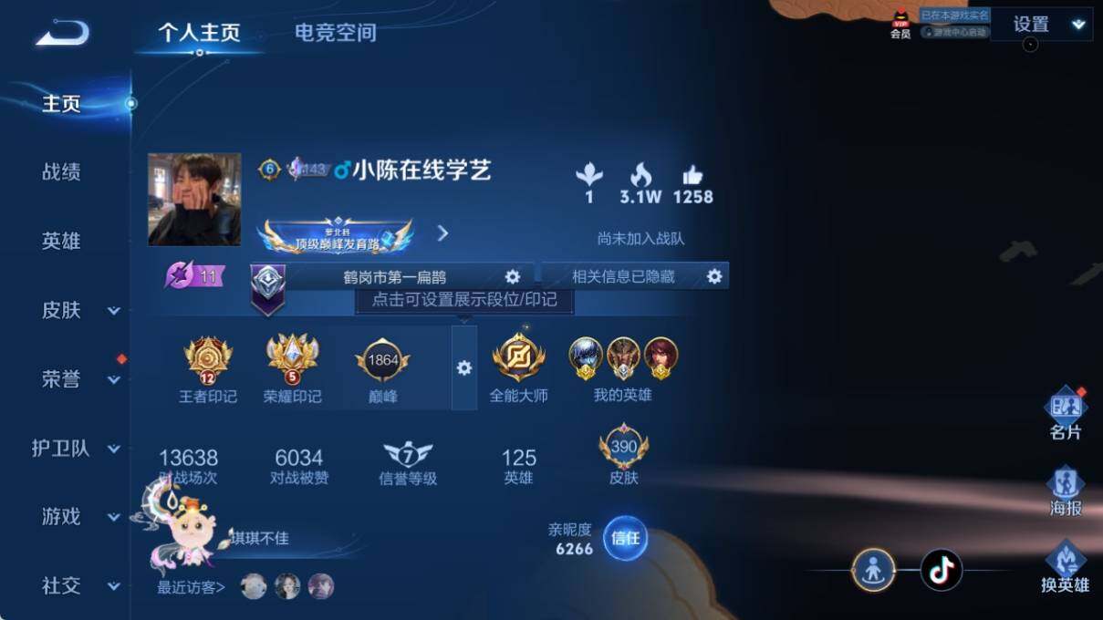 WZ033185337王者荣耀账号详情图15 WZ033185337王者荣耀账号详情图15