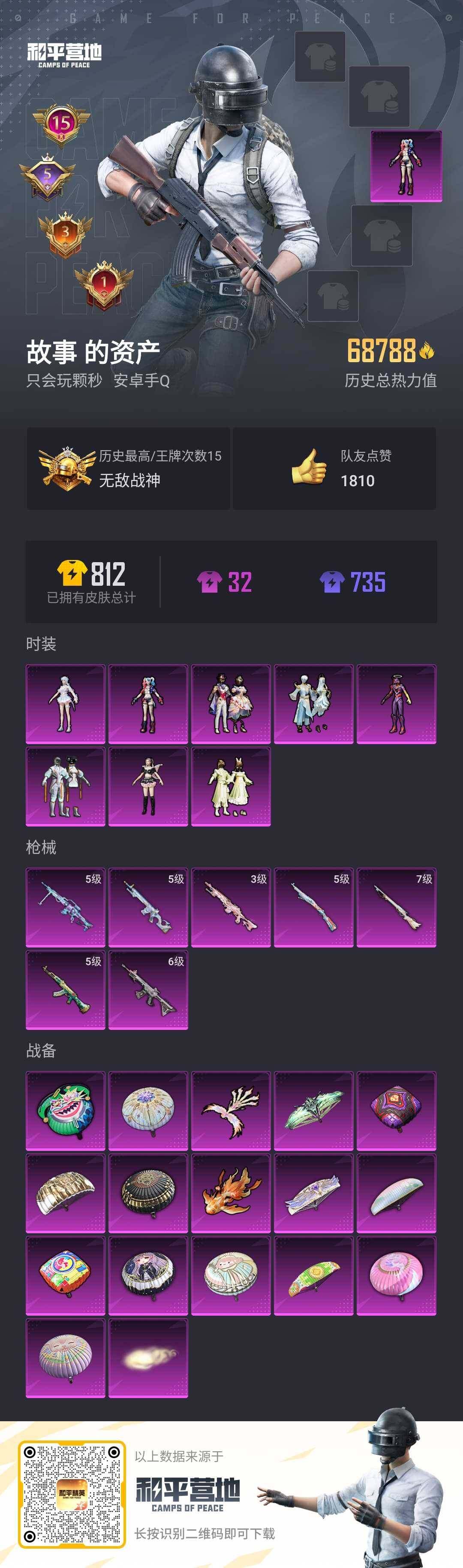 HPLX3277303和平精英账号详情图2