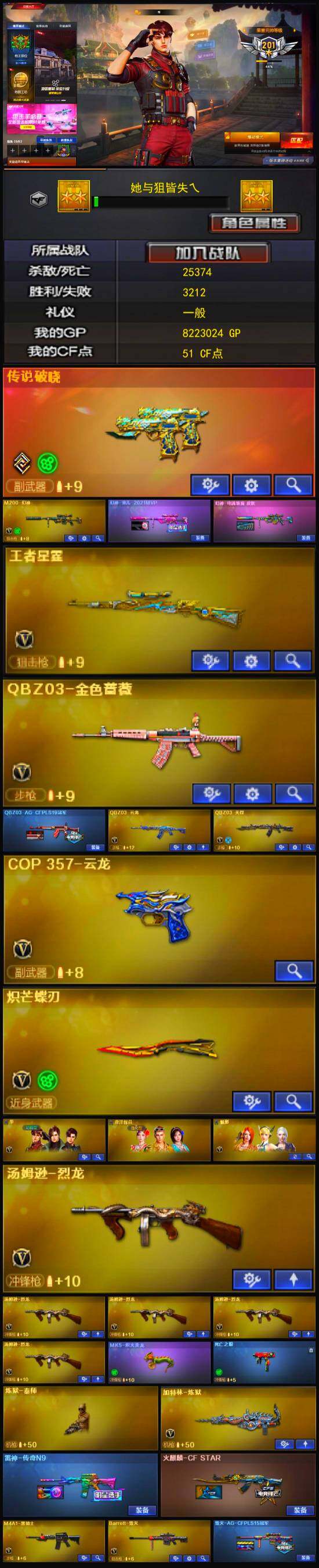 CFLX318856穿越火线账号详情图3 CFLX318856穿越火线账号详情图3