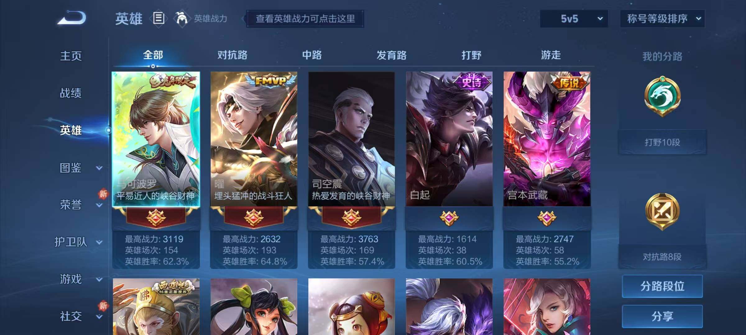 WZJZ3192960王者荣耀账号详情图5 WZJZ3192960王者荣耀账号详情图5