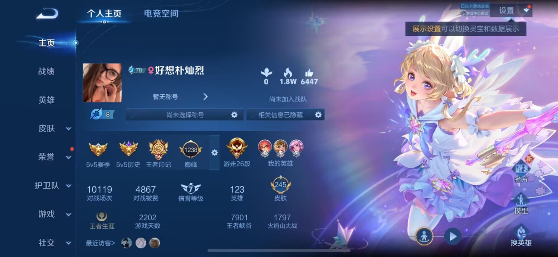WZ033189589王者荣耀账号详情图5 WZ033189589王者荣耀账号详情图5