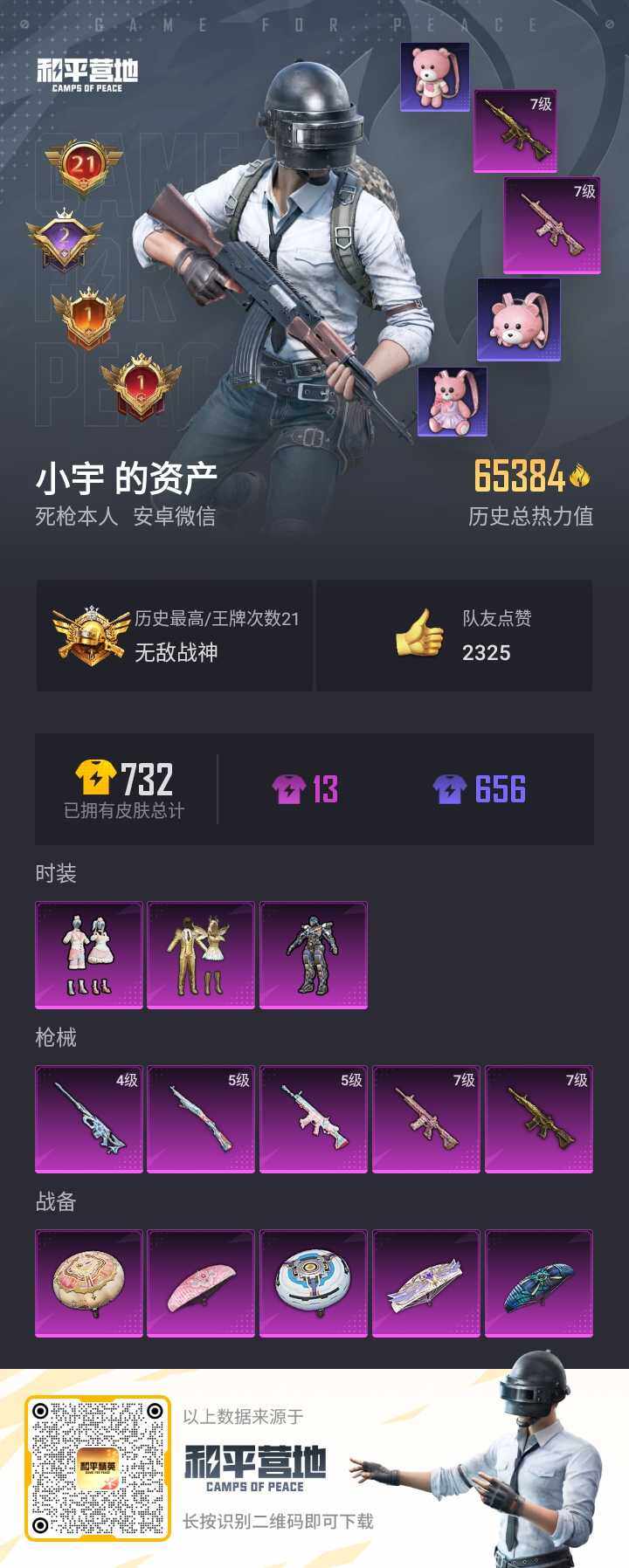 HPQM3278461和平精英账号详情图2 HPQM3278461和平精英账号详情图2