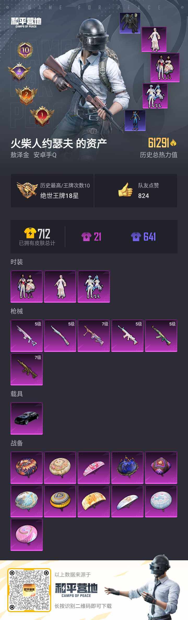 HPQM3278505和平精英账号详情图2 HPQM3278505和平精英账号详情图2