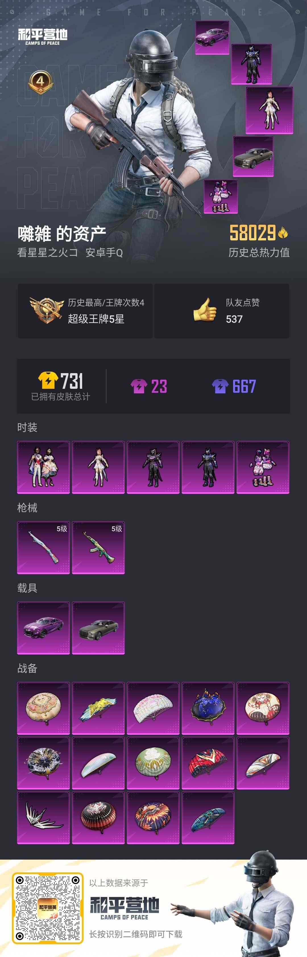 HPLE3278682和平精英账号详情图2 HPLE3278682和平精英账号详情图2