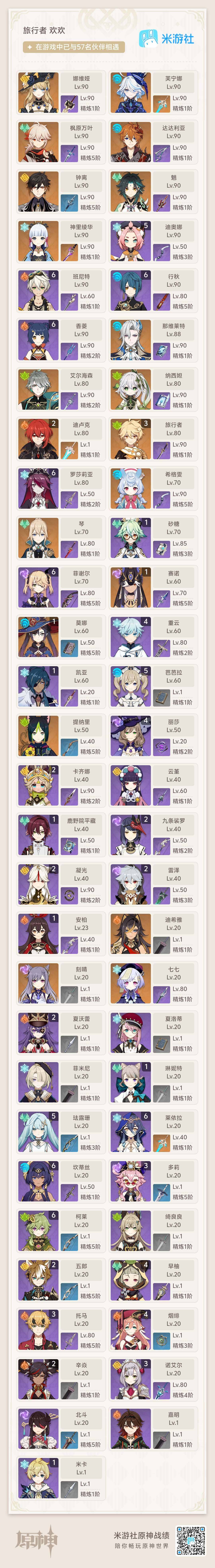 YSEY34734原神账号详情图8 YSEY34734原神账号详情图8