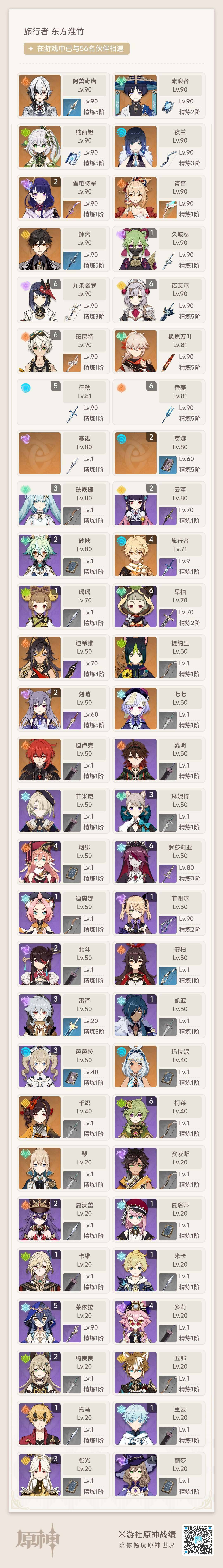 YSEY34733原神账号详情图8 YSEY34733原神账号详情图8