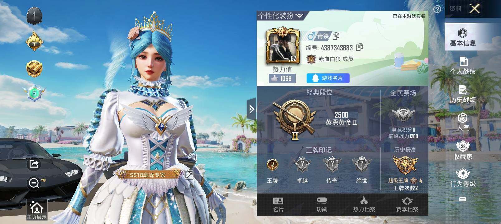 HPYXS3286645和平精英账号详情图2 HPYXS3286645和平精英账号详情图2