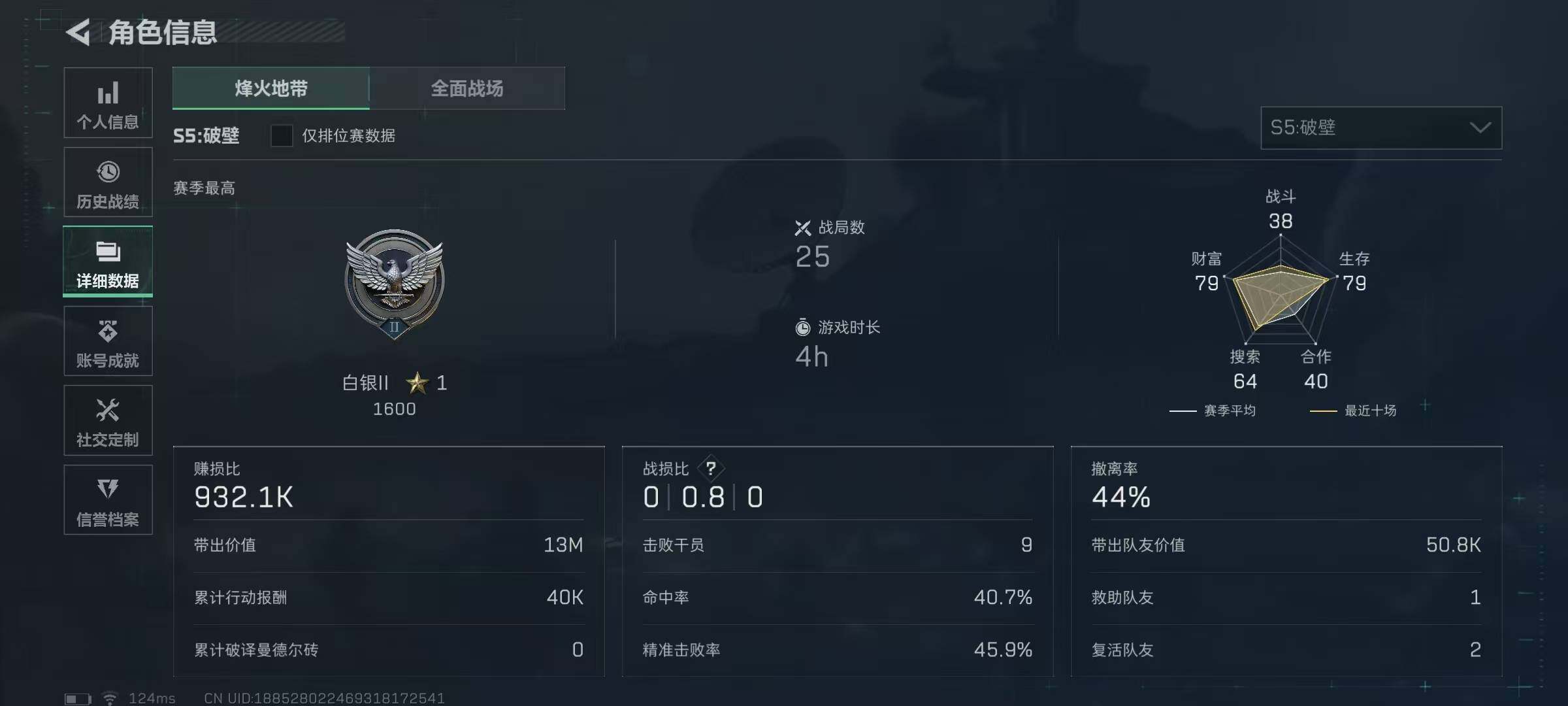 SJZEY38735三角洲行动账号详情图2 SJZEY38735三角洲行动账号详情图2