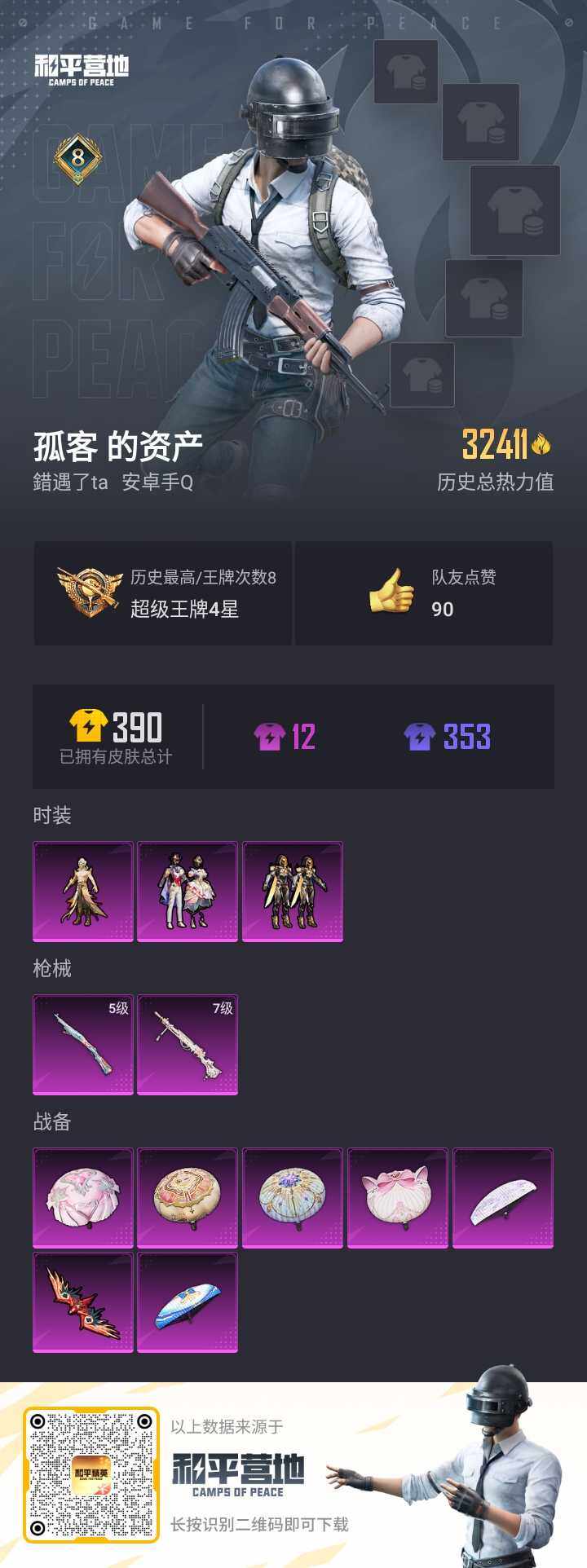HPKG3280192和平精英账号详情图4 HPKG3280192和平精英账号详情图4