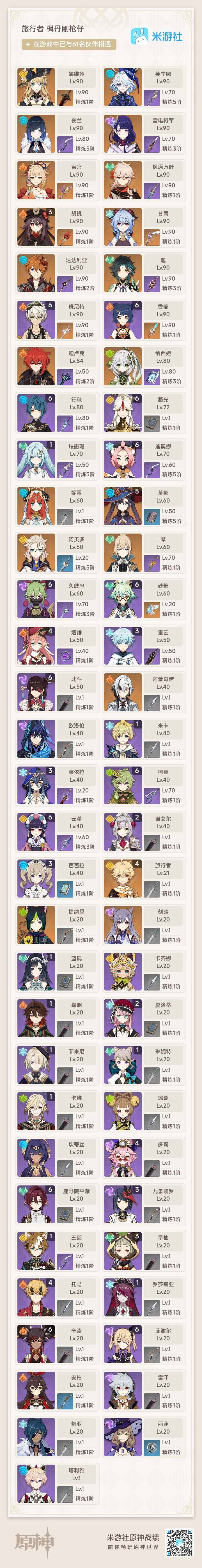 YSEY34841原神账号详情图9 YSEY34841原神账号详情图9