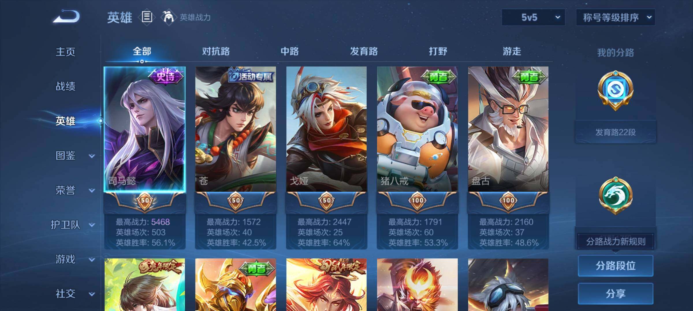 WZYXS3203185王者荣耀账号详情图3