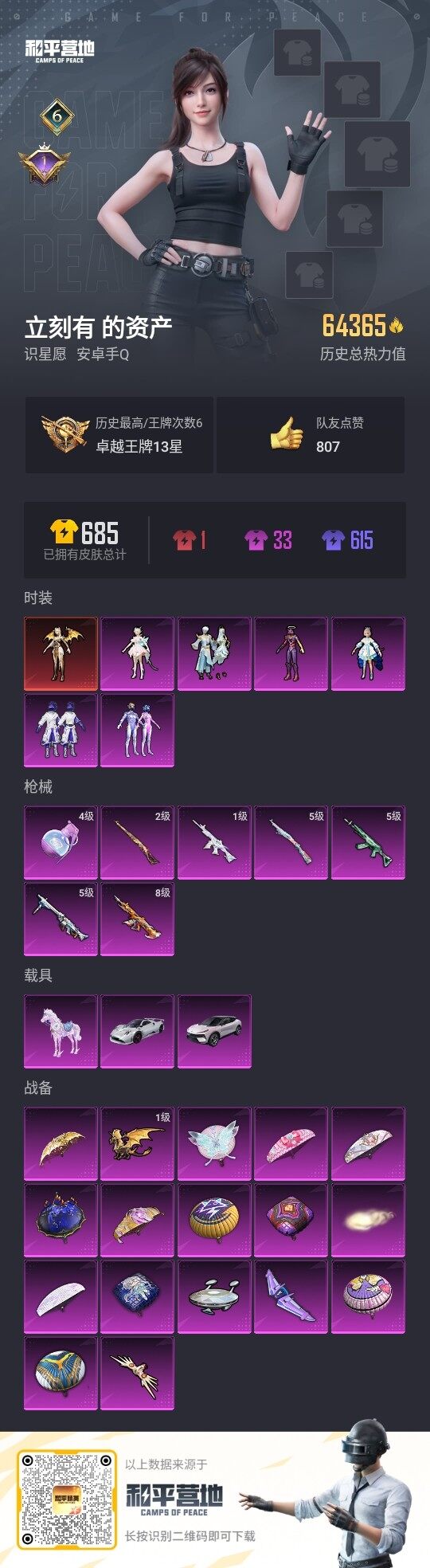 HPLE3280767和平精英账号详情图2 HPLE3280767和平精英账号详情图2