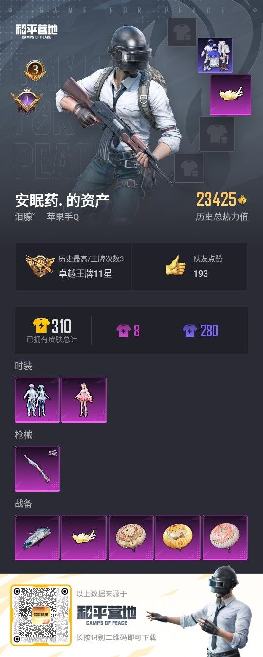 HPLE3284338和平精英账号详情图2 HPLE3284338和平精英账号详情图2
