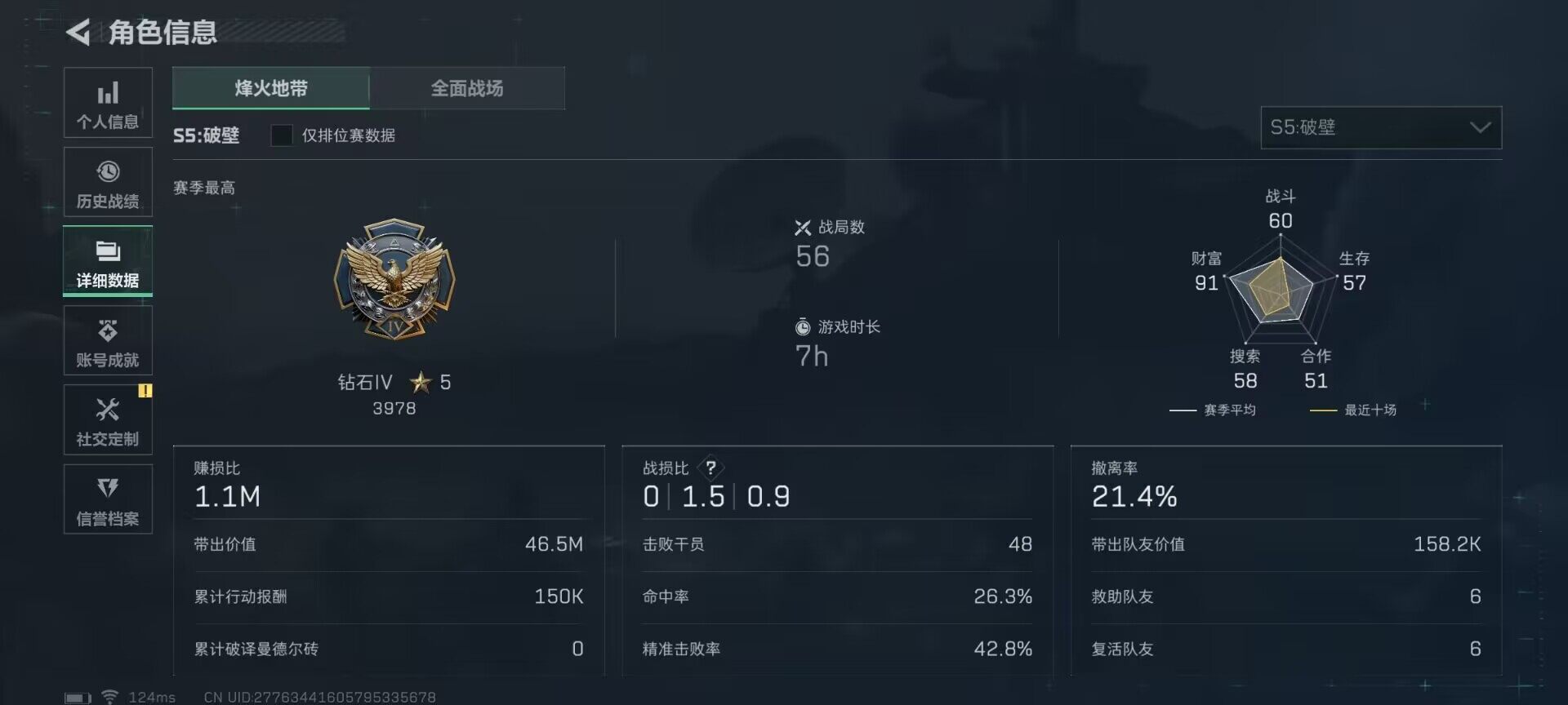 SJZEY38884三角洲行动账号详情图2 SJZEY38884三角洲行动账号详情图2