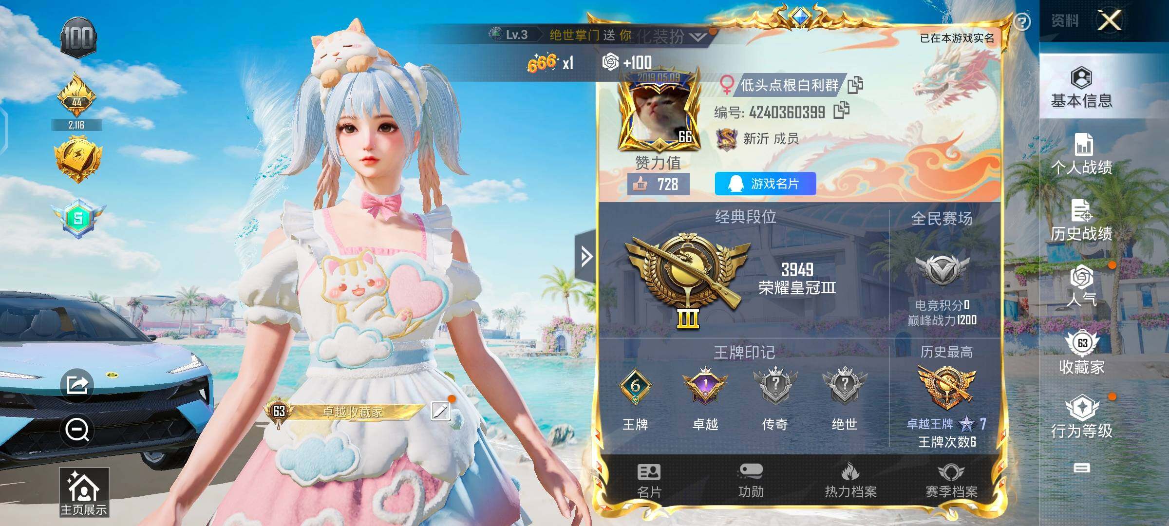 HPYXS3289167和平精英账号详情图2