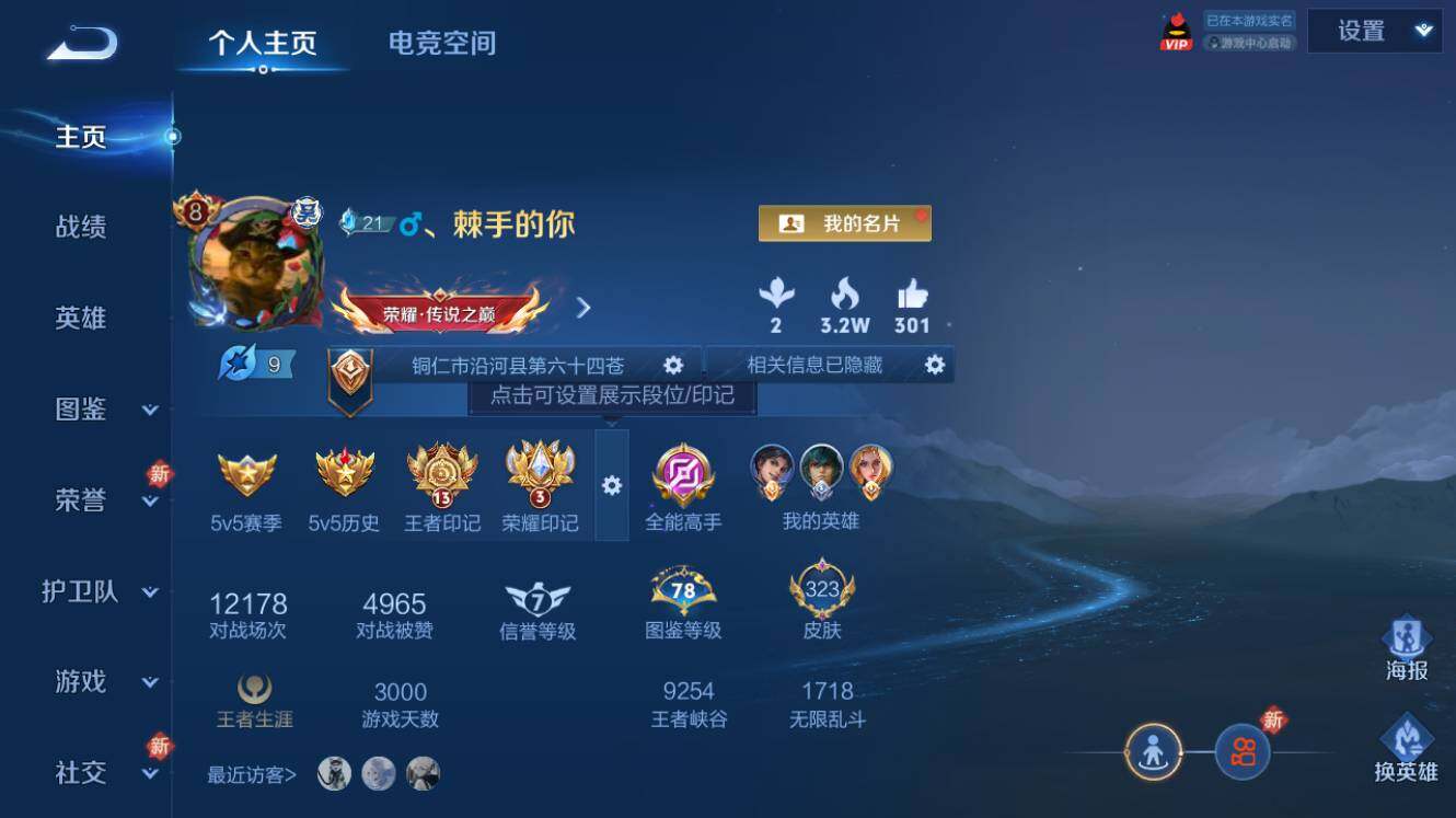 王者荣耀账号安卓QQ【商品标题】：【高质量精品账号】安卓Q-V8-最强王者段位-125英雄-323皮肤-1典藏-3珍品传