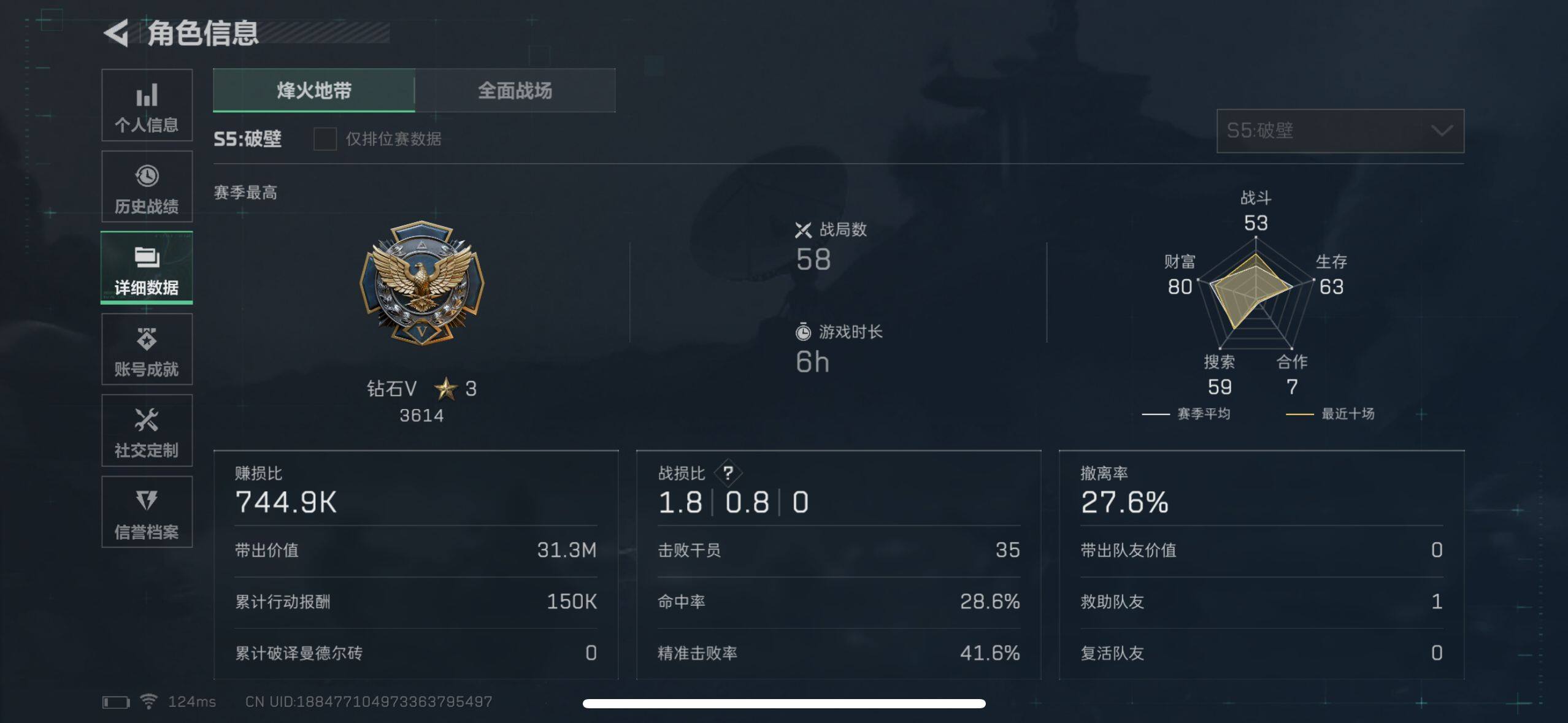 三角洲行动账号QQ【SJZX344】总资产(M)：23.7M/哈夫币(K)：17239K/哈夫币(K)：17239K/烽火地带等级：42_段位：钻石/AKM突击步枪-林中猎手/M1014霰弹枪-林中猎手/SVD狙击步