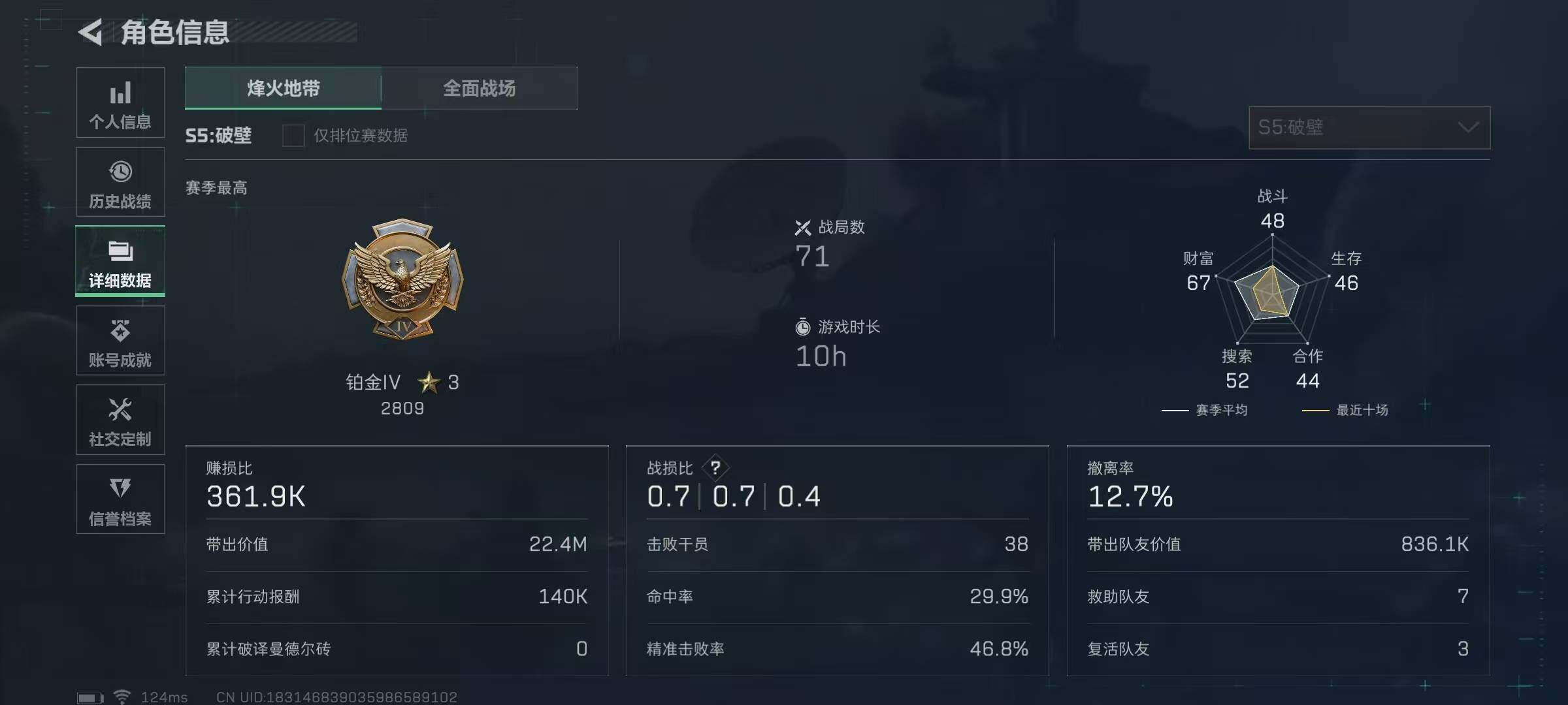 SJZEY39322三角洲行动账号详情图2 SJZEY39322三角洲行动账号详情图2