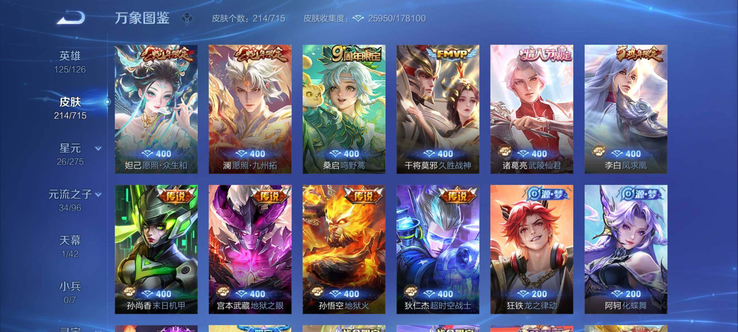 WZYXS3202389王者荣耀账号详情图5