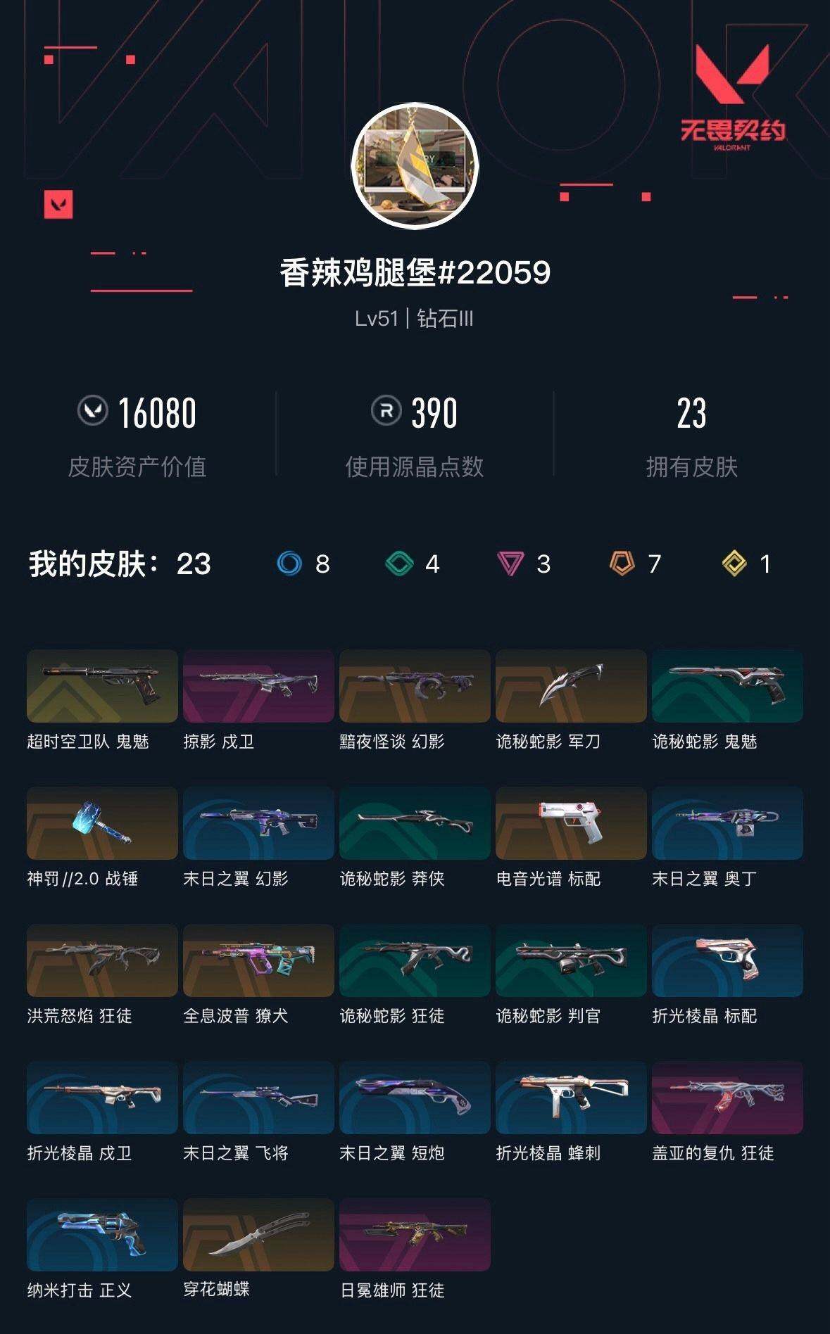 WWQXL37648无畏契约账号详情图2 WWQXL37648无畏契约账号详情图2
