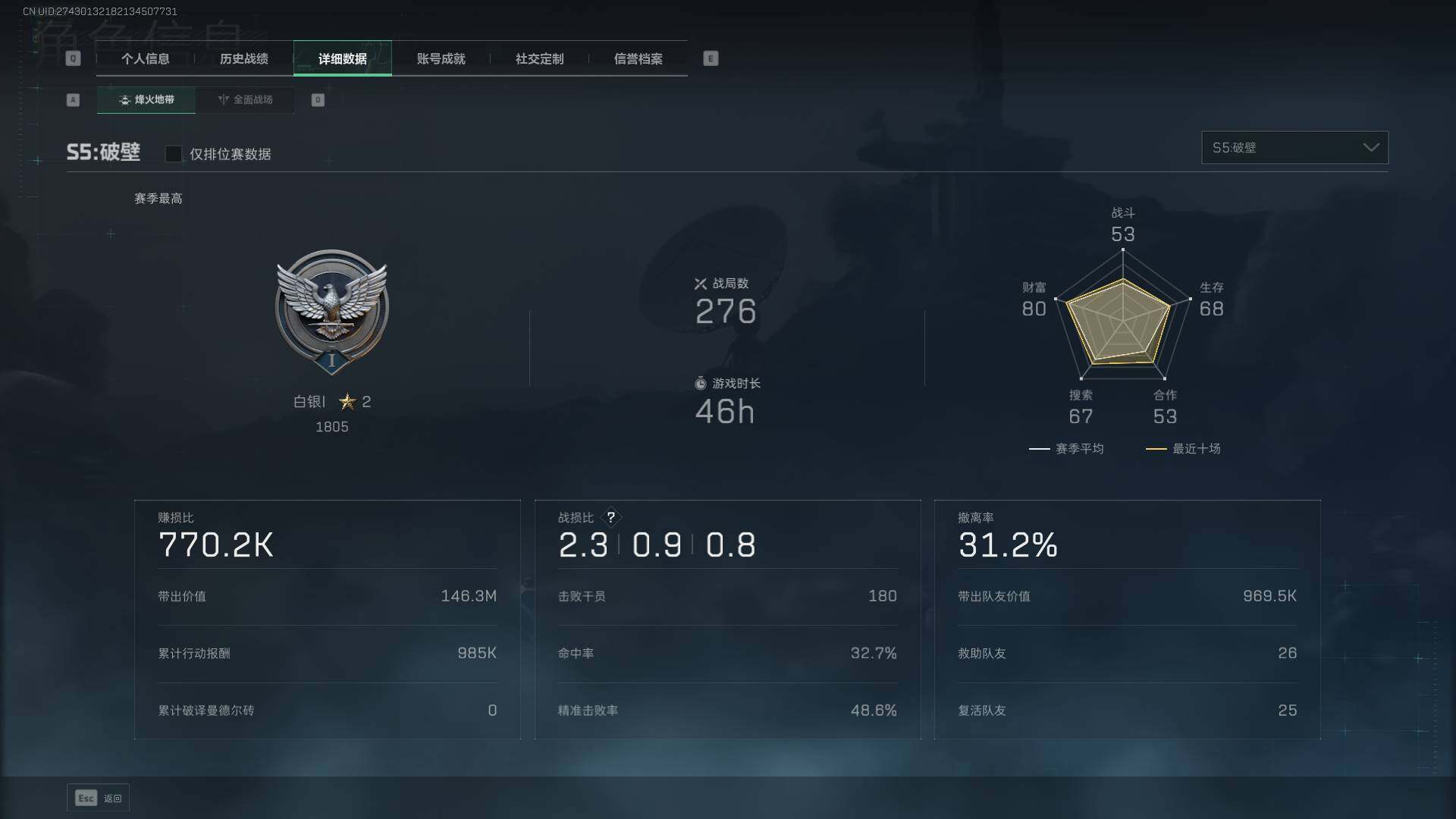 SJZEY39452三角洲行动账号详情图3 SJZEY39452三角洲行动账号详情图3