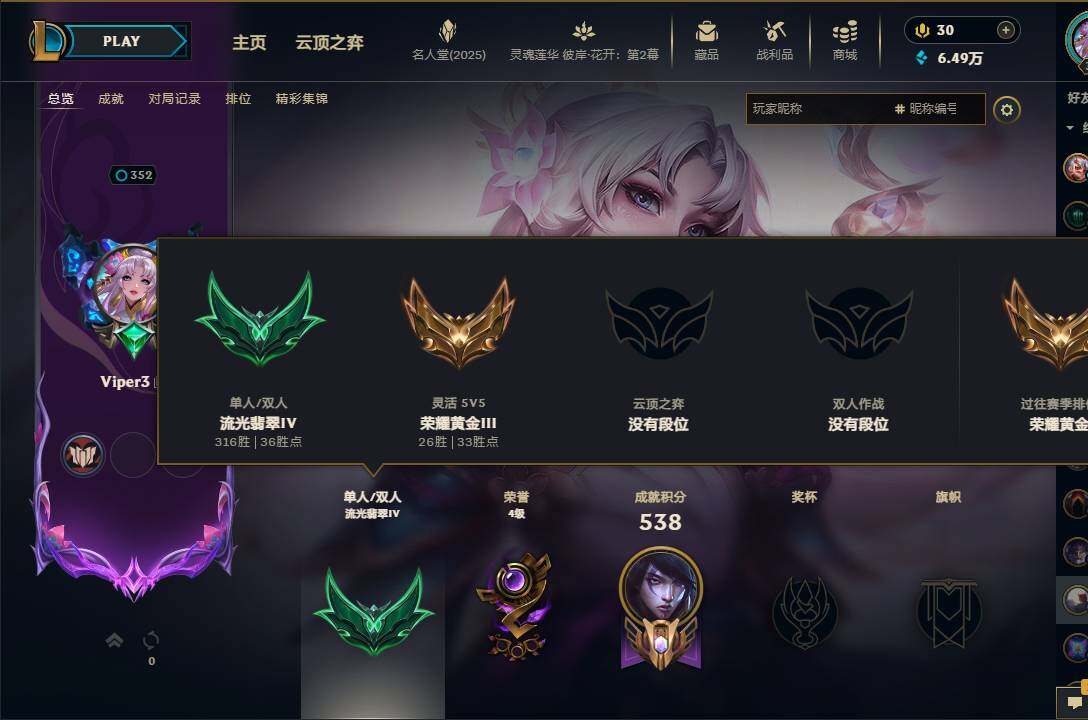 LOLEY38333英雄联盟账号详情图5 LOLEY38333英雄联盟账号详情图5