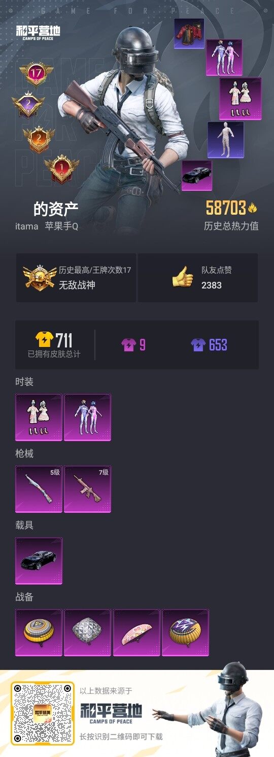 HPLE3281630和平精英账号详情图2 HPLE3281630和平精英账号详情图2