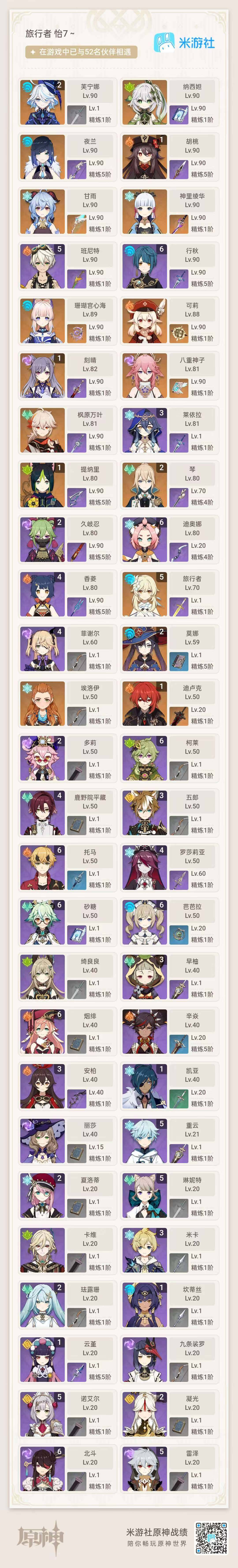 YSEY35502原神账号详情图4 YSEY35502原神账号详情图4