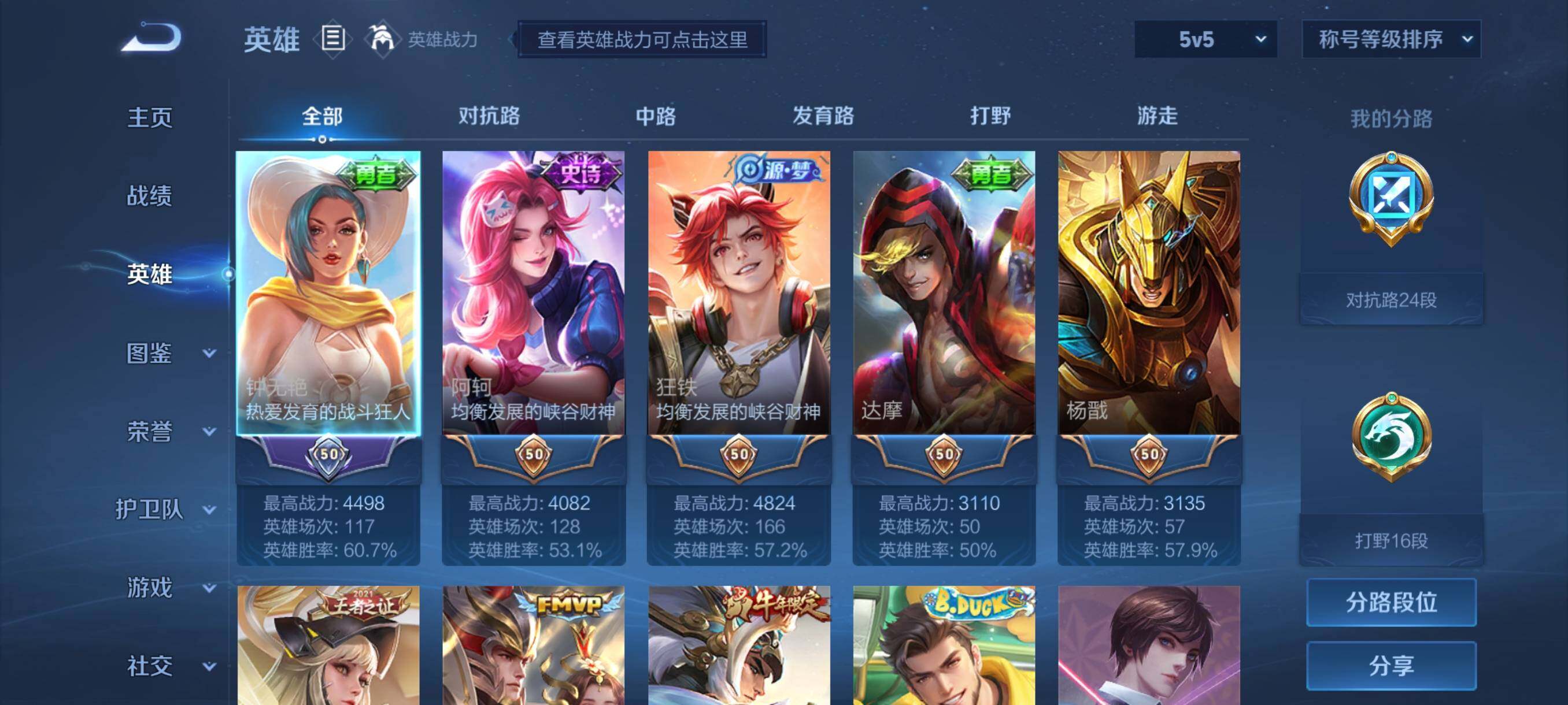 WZJZ3197770王者荣耀账号详情图5