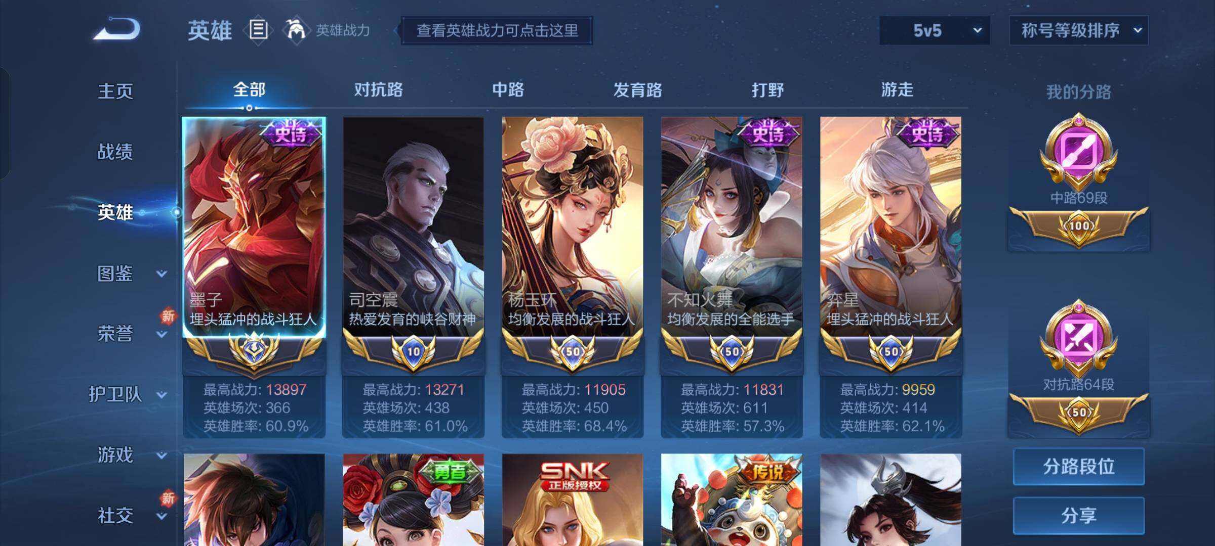 WZYXS3202783王者荣耀账号详情图3 WZYXS3202783王者荣耀账号详情图3