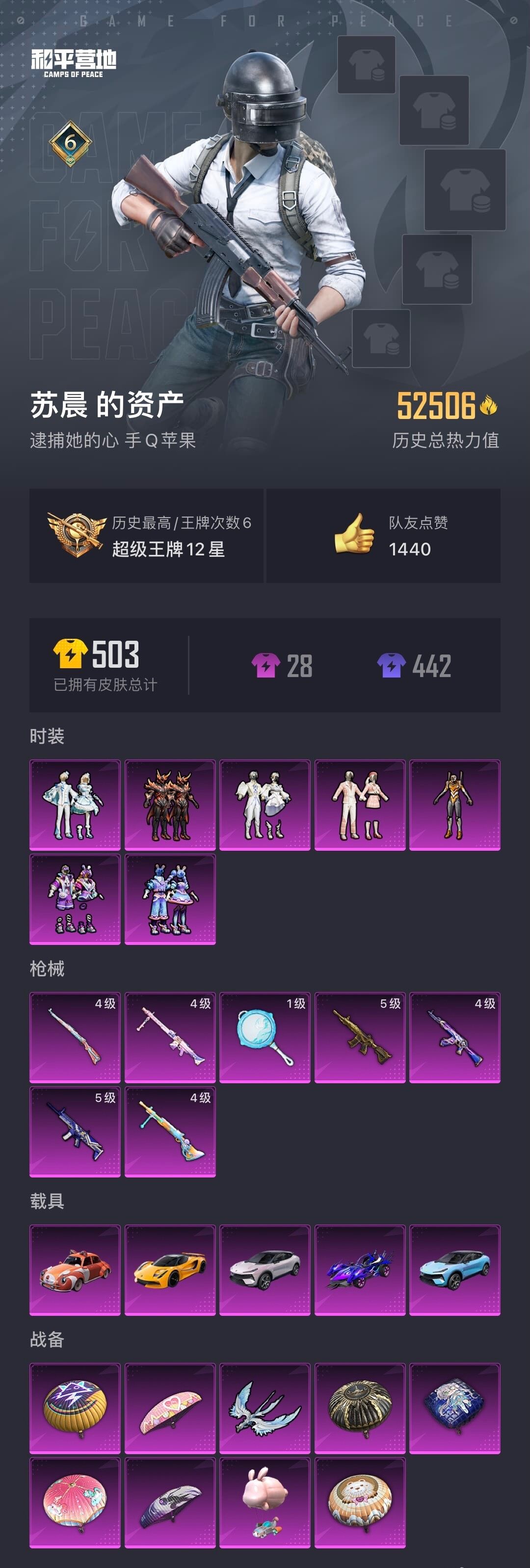HPYXS3284603和平精英账号详情图2 HPYXS3284603和平精英账号详情图2