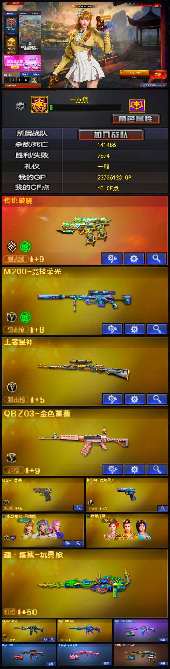 CFLX319705穿越火线账号详情图3