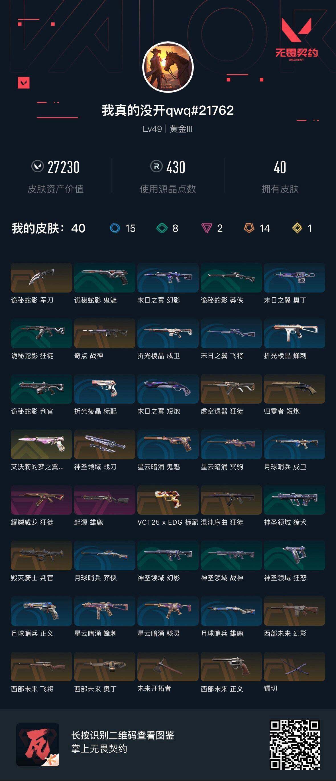 WWQEY37727无畏契约账号详情图4 WWQEY37727无畏契约账号详情图4