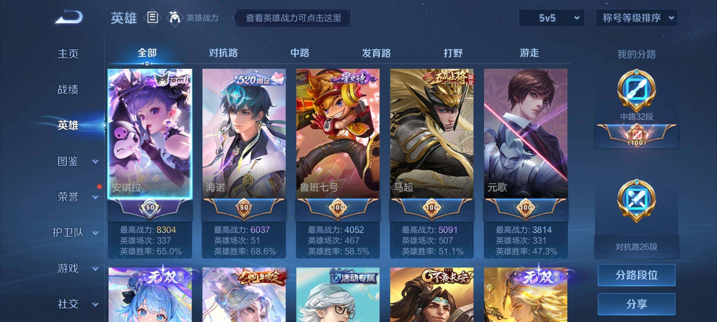 WZYXS3202333王者荣耀账号详情图3 WZYXS3202333王者荣耀账号详情图3