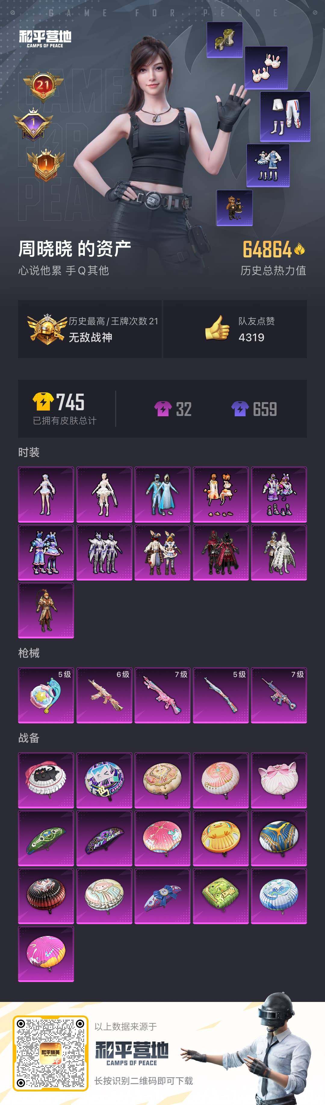 HPLFY3283369和平精英账号详情图6