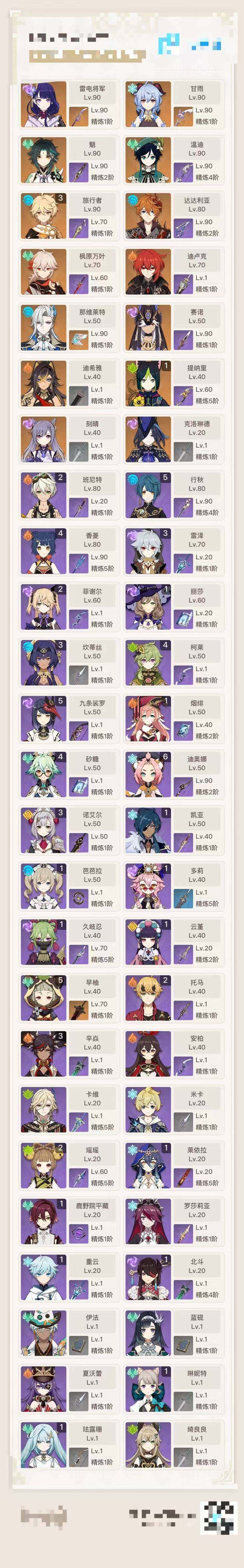 YSEY35615原神账号详情图2 YSEY35615原神账号详情图2