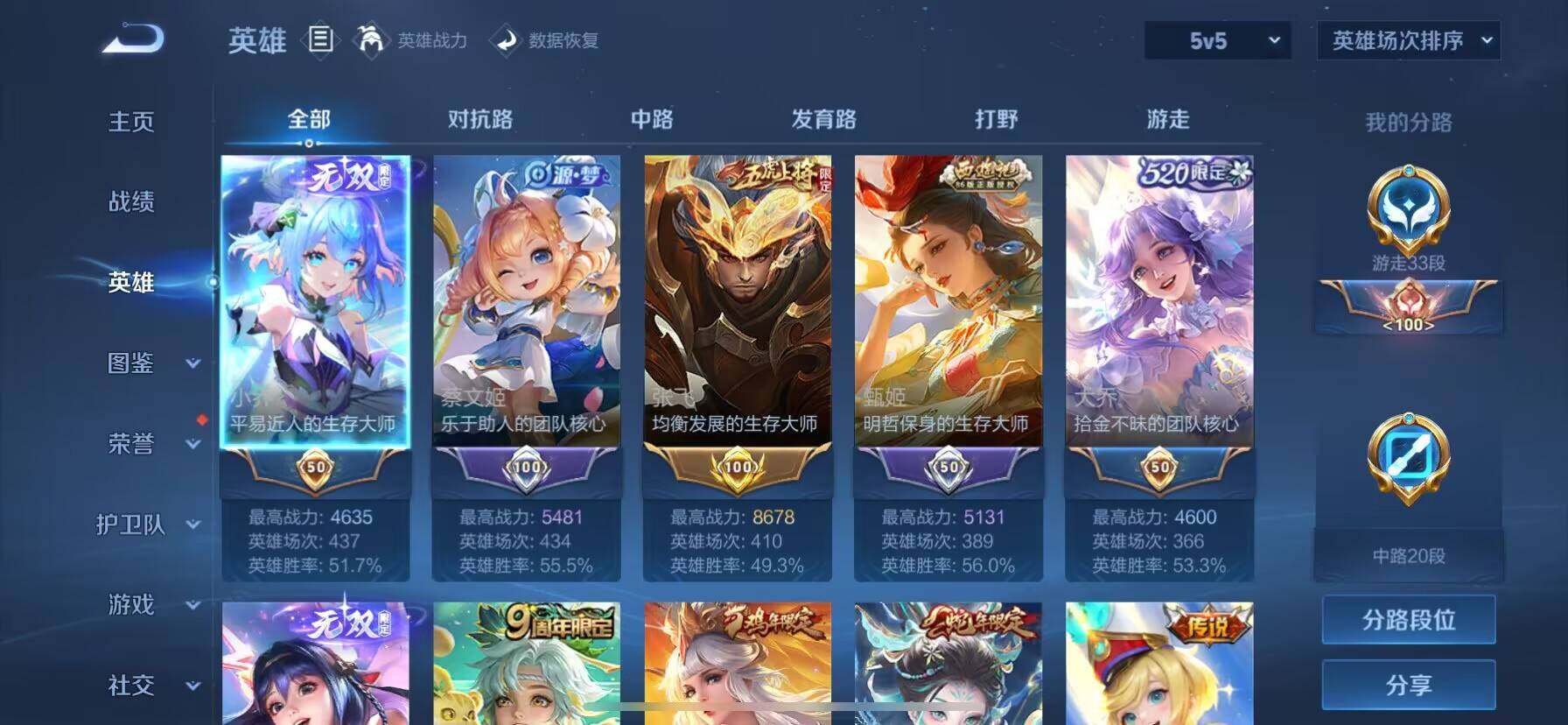 WZ033196503王者荣耀账号详情图6 WZ033196503王者荣耀账号详情图6