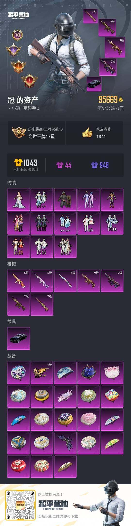 HPLX3336642和平精英账号详情图3