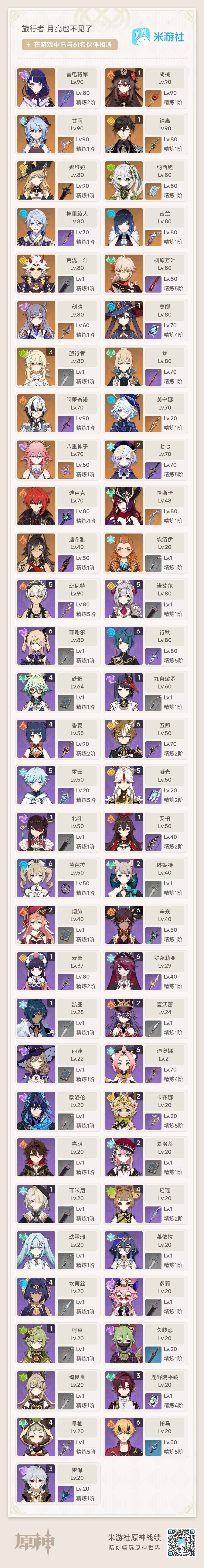 YSEY35694原神账号详情图8 YSEY35694原神账号详情图8