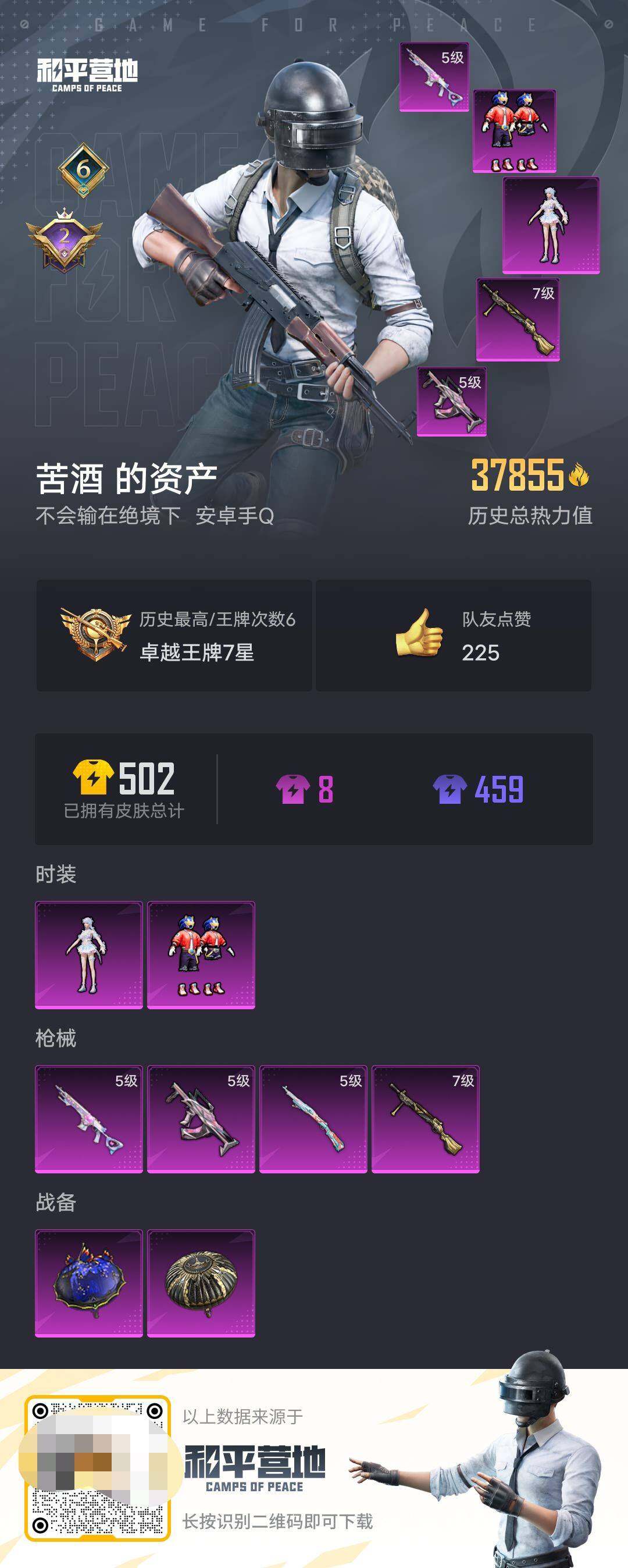 HPQM3428243和平精英账号详情图7 HPQM3428243和平精英账号详情图7