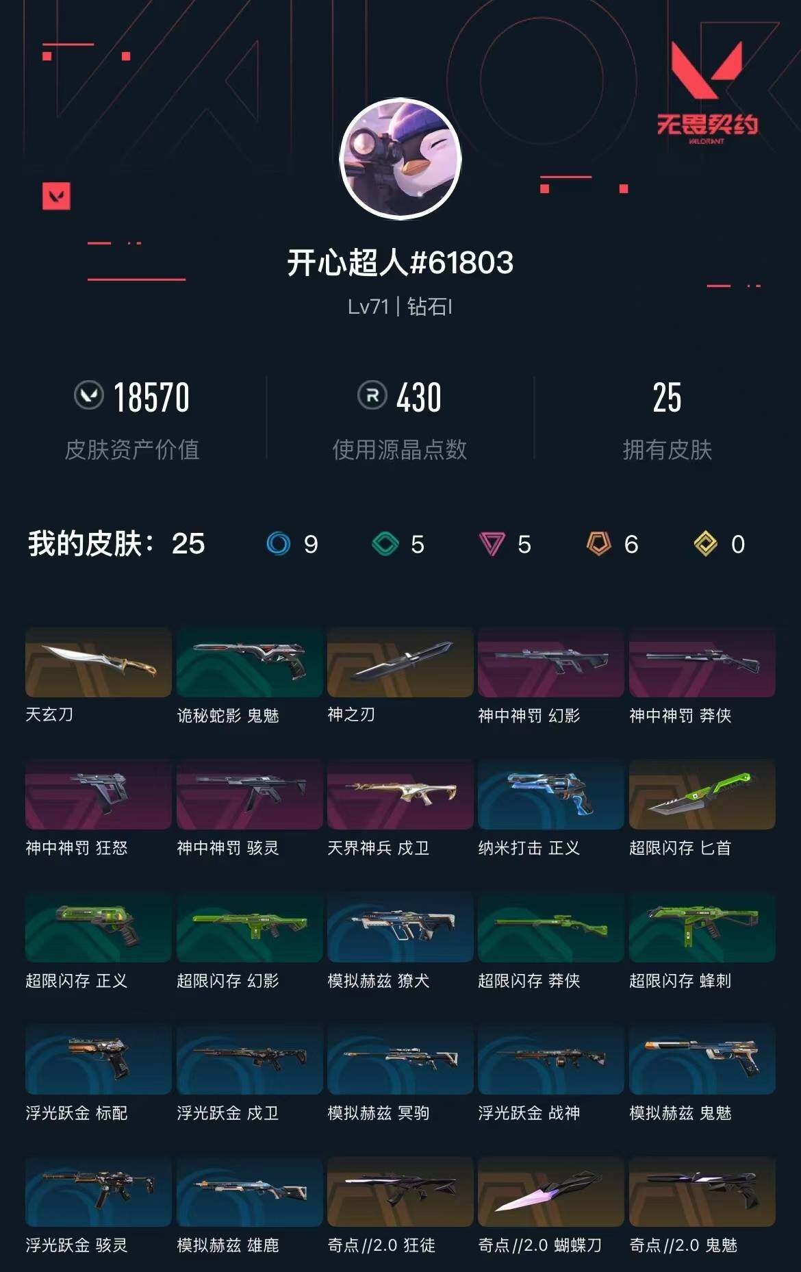 WWQXL37979无畏契约账号详情图2 WWQXL37979无畏契约账号详情图2